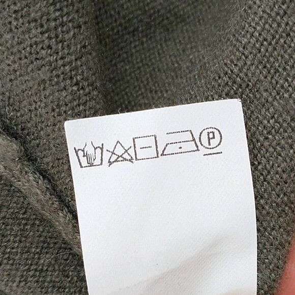 Brunello Cucinelli Sweater Womens S Green Gray Striped Cashmere Beaded Italy - Picture 11 of 11